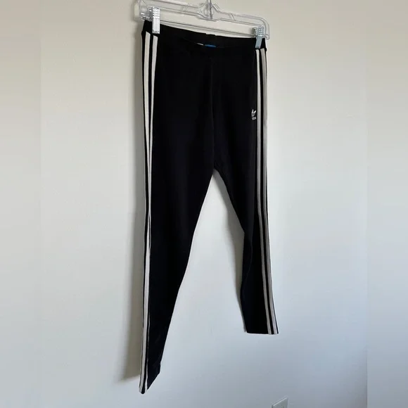 ADIDAS Classic 3 Stripe Women’s Leggings in Black | Size Small - Picture 4 of 7